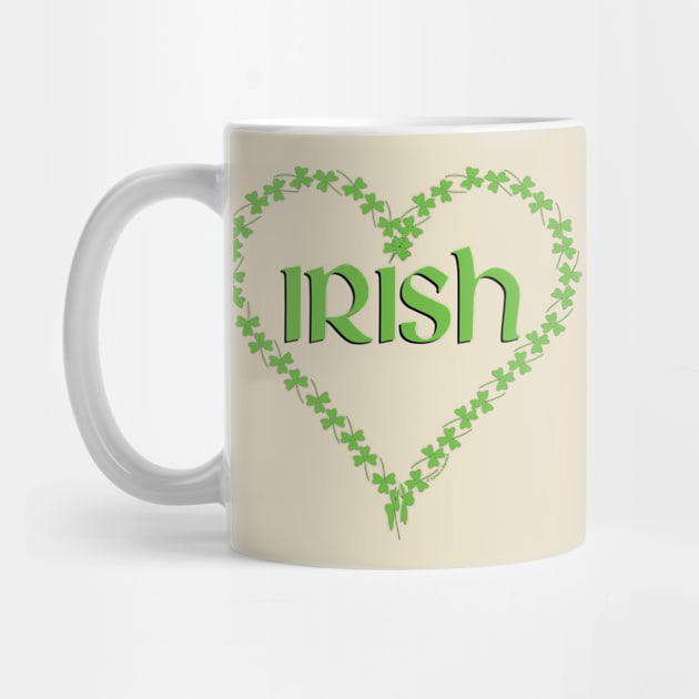 Irish Shamrock Heart by Barthol Graphics